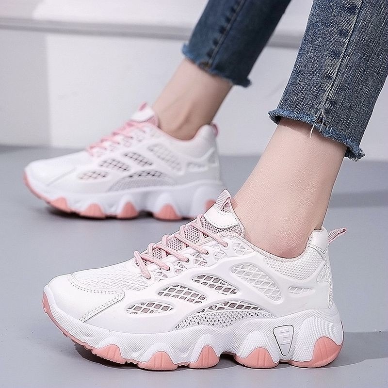 Breathable Mesh Chunky Sneaker - Street Fashion Ladies บทวิจารณ์และราคา
