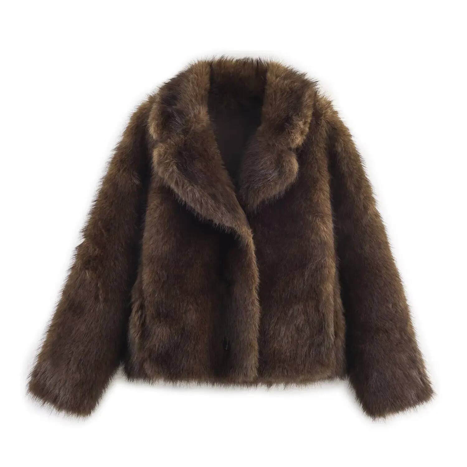 Double-Sided Artificial Fur Ef - Street Fashion Taiwan บทวิจารณ์และราคา