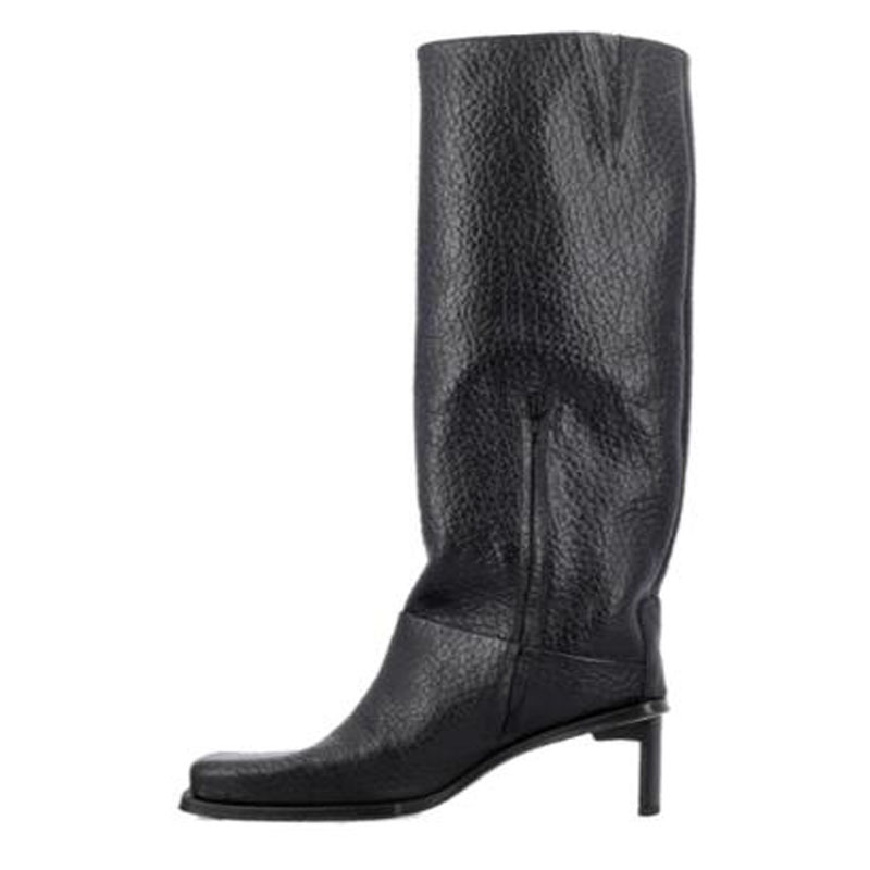 Retro Women Black Leather Squa - Street Fashion Style Youtube บทวิจารณ์และราคา