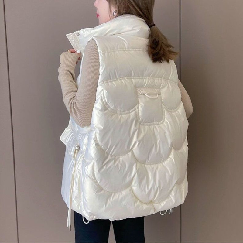 2024 New Down Cotton Waistcoat - Puffer Vest Padded บทวิจารณ์และราคา