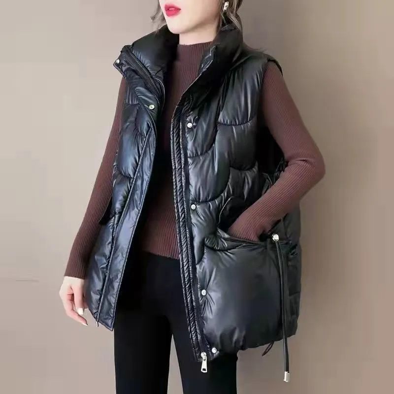 2024 New Down Cotton Waistcoat - Puffer Vest Padded บทวิจารณ์และราคา