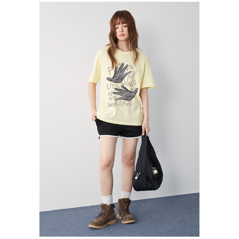 FUNNY GUY American Retro T-shi - Street Fashion Guys บทวิจารณ์และราคา