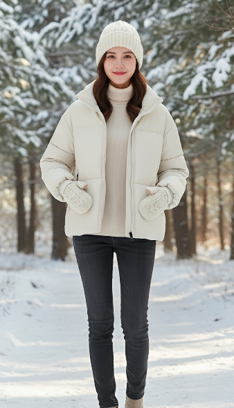 Parkas Women Coat Jacket Autum - Puffer Vest Padded บทวิจารณ์และราคา