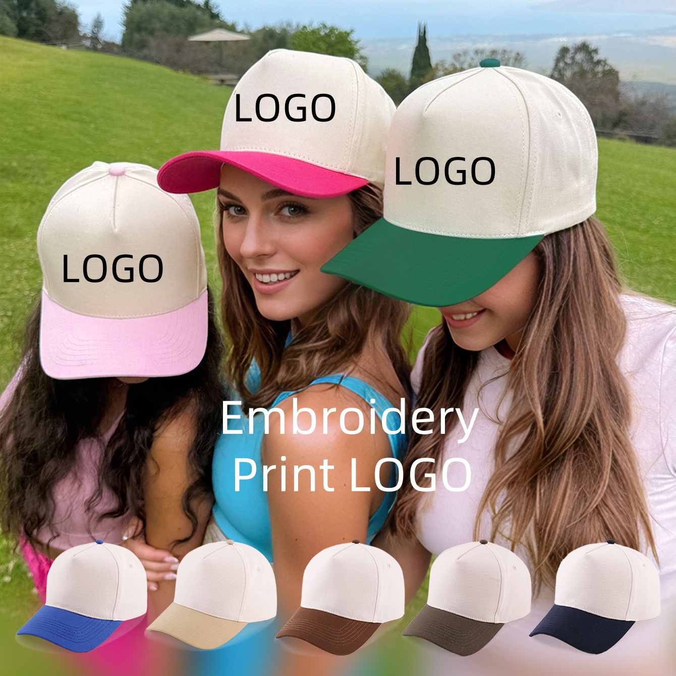 5Panel Unisex Custom Embroider - Baseball Cap Fitted บทวิจารณ์และราคา