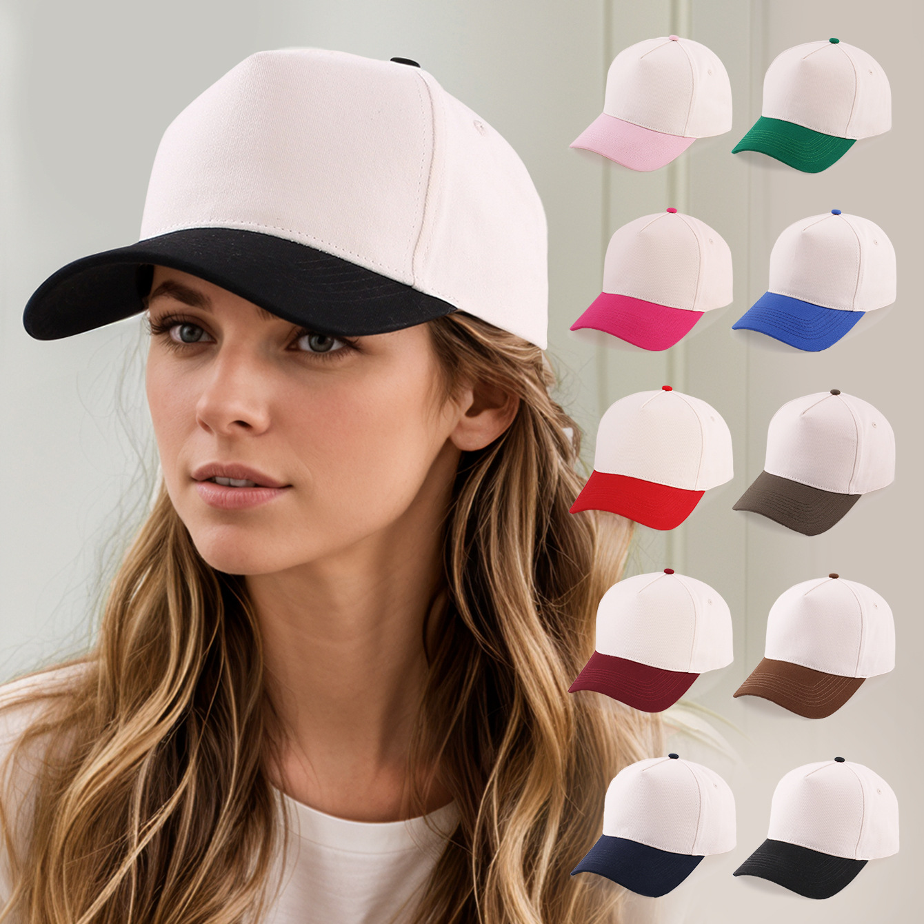 5Panel Unisex Custom Embroider - Baseball Cap Fitted บทวิจารณ์และราคา