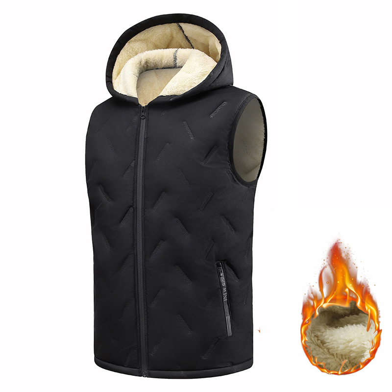 EU Size Men's Hooded Vest Ther - Puffer Vest Padded บทวิจารณ์และราคา