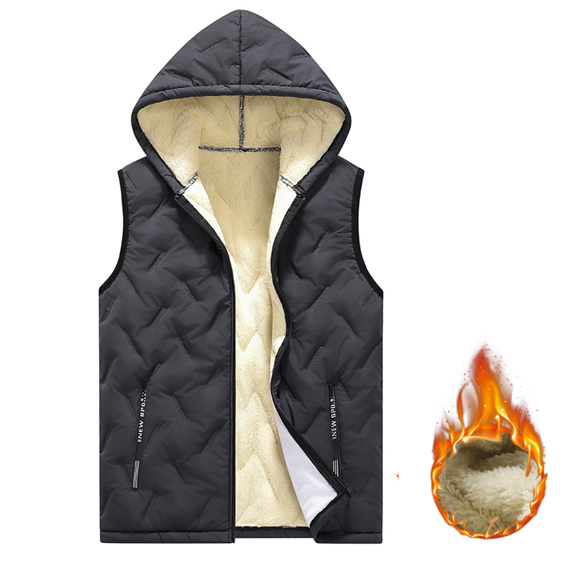 EU Size Men's Hooded Vest Ther - Puffer Vest Padded บทวิจารณ์และราคา