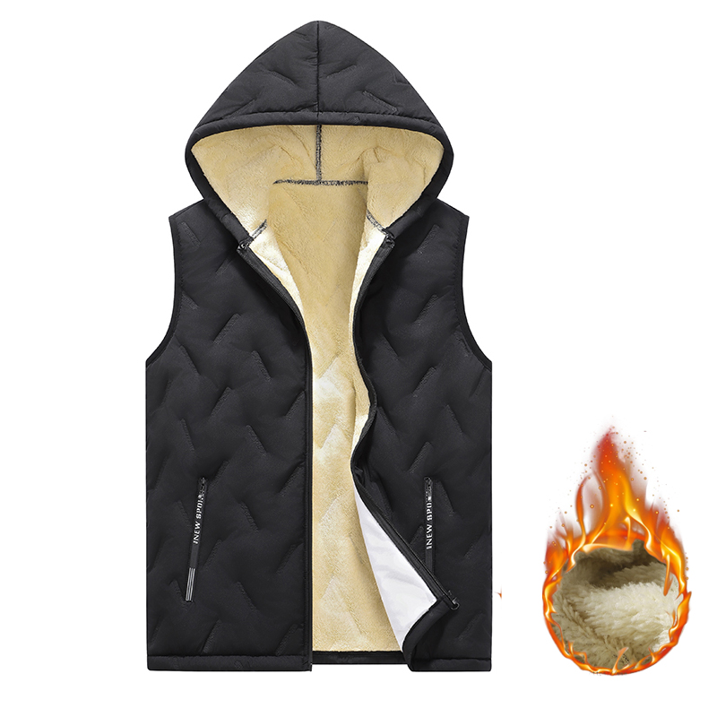 EU Size Men's Hooded Vest Ther - Puffer Vest Padded บทวิจารณ์และราคา