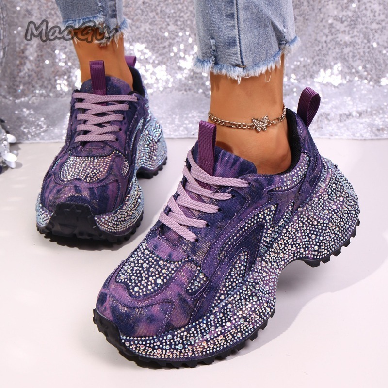 Fashion Rhinestone Women's Chu - Street Fashion Ladies บทวิจารณ์และราคา