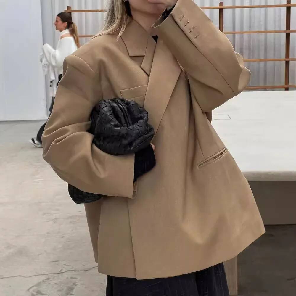 Fashion Blazers Coat Women Lon - Street Fashion Taiwan บทวิจารณ์และราคา