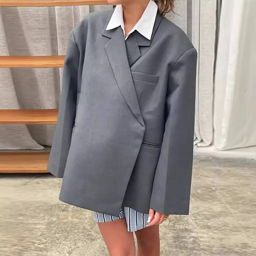 Fashion Blazers Coat Women Lon - Street Fashion Taiwan บทวิจารณ์และราคา