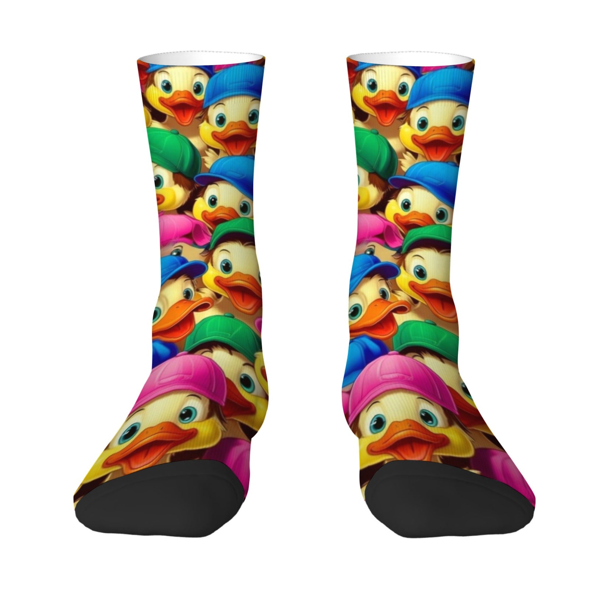 Happy Rubber Duck Socks Novelt - Street Fashion Style Youtube บทวิจารณ์และราคา