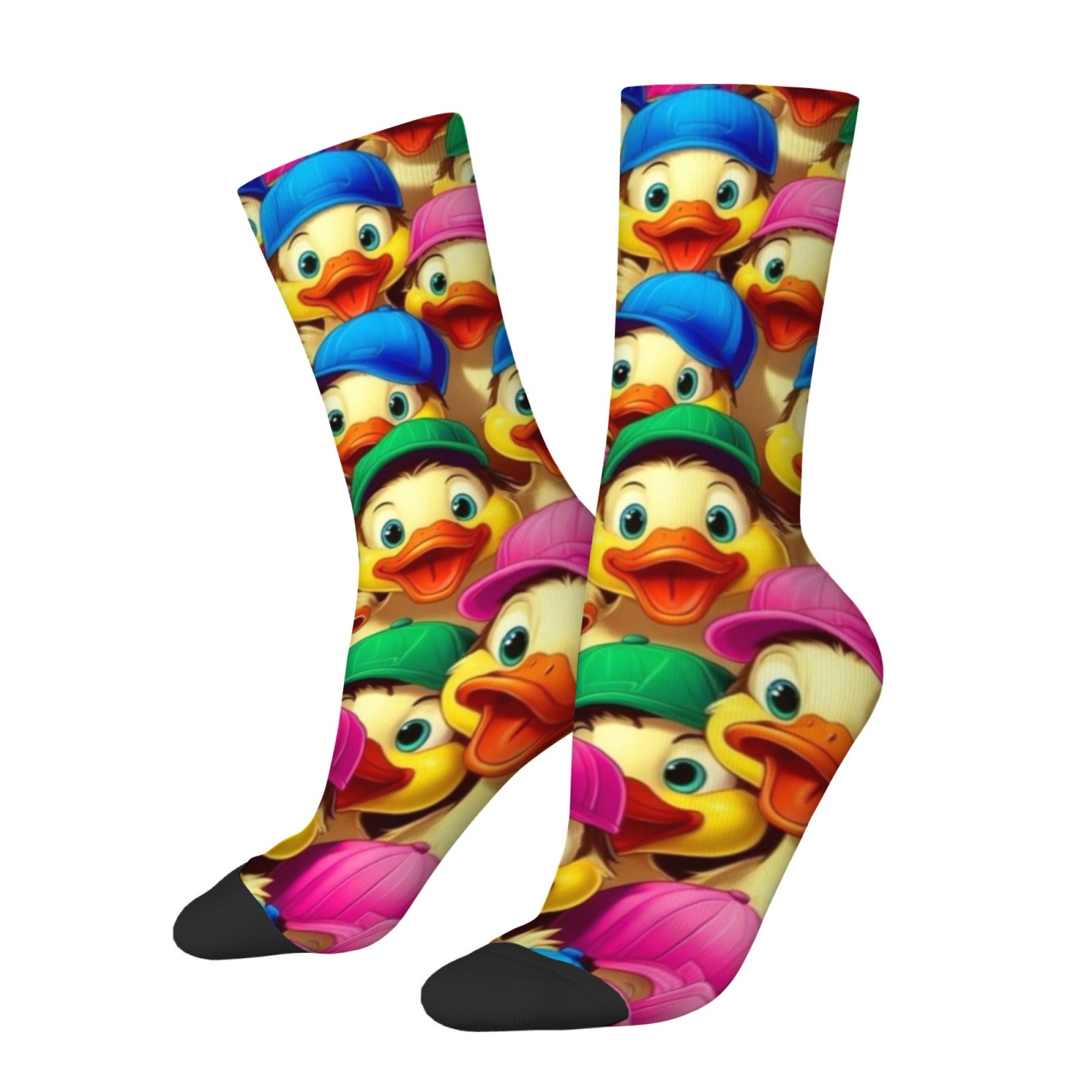 Happy Rubber Duck Socks Novelt - Street Fashion Style Youtube บทวิจารณ์และราคา