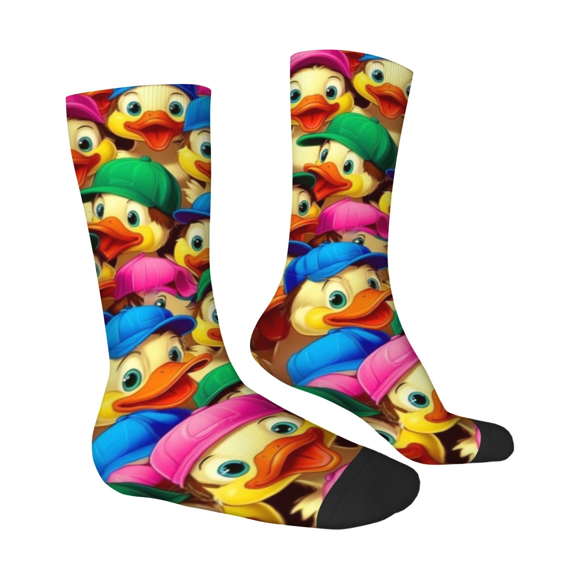 Happy Rubber Duck Socks Novelt - Street Fashion Style Youtube บทวิจารณ์และราคา