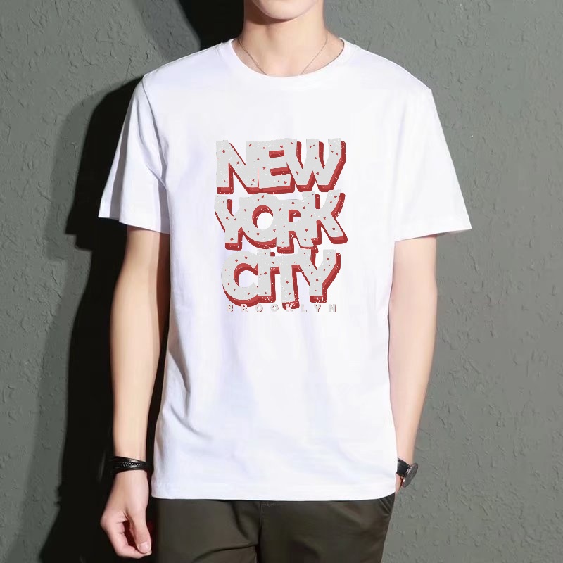Men's Black Round-Neck Short-S - Street Fashion Of New York บทวิจารณ์และราคา