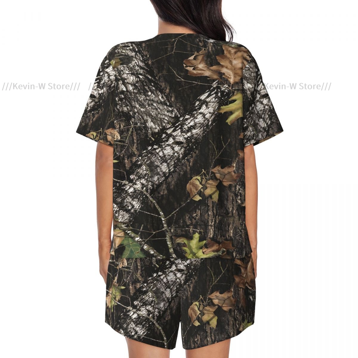 Two piece women's pajama round - Camo Pattern Set บทวิจารณ์และราคา