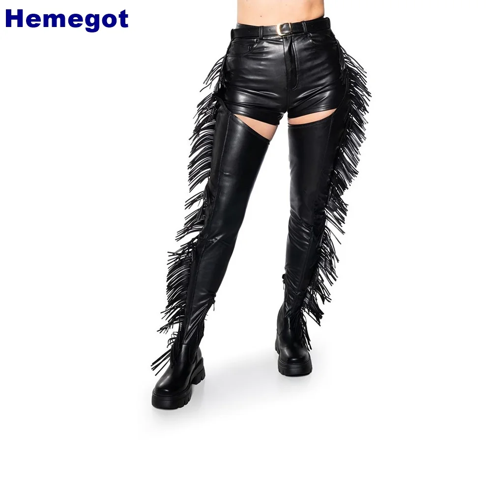 Sexy Ladies Black Fringed Wais - Street Fashion Lady บทวิจารณ์และราคา