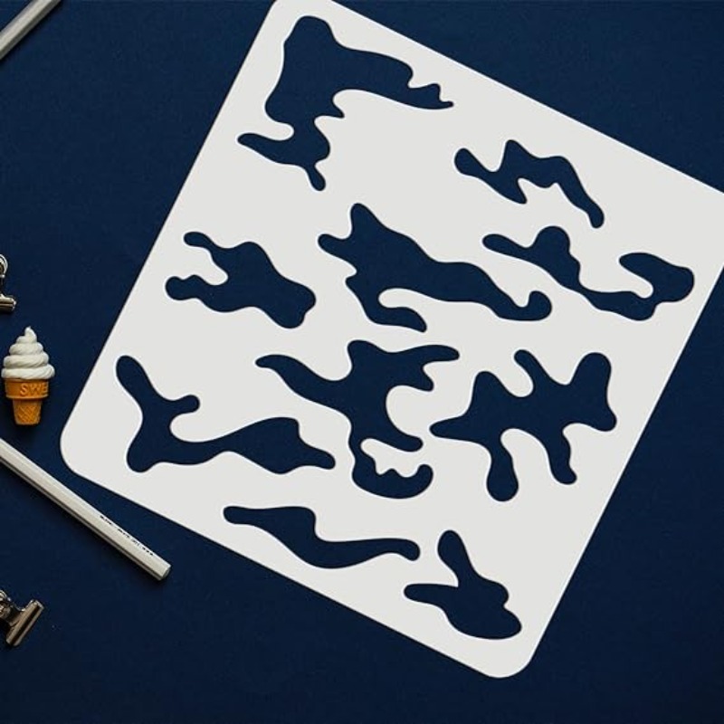 3 pcs Camo Stencil Kit 11.8x11 - Camo Pattern Set บทวิจารณ์และราคา