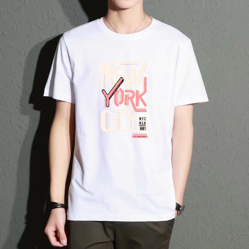Men's Black Round-Neck Short-S - Street Fashion Of New York บทวิจารณ์และราคา