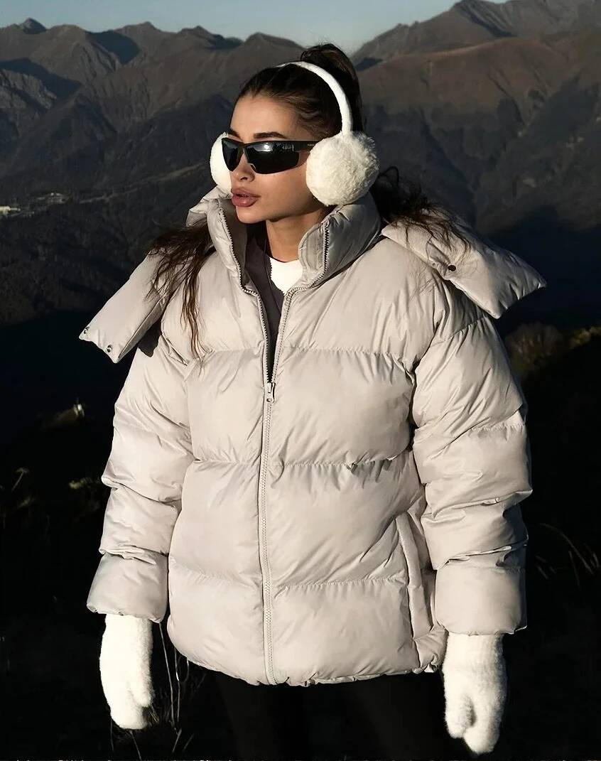 Winter Warm Down Women Fashion - Street Fashion Taiwan บทวิจารณ์และราคา