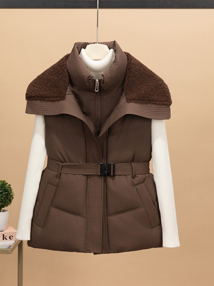 New Women's Quilted Puffer Ves - Puffer Vest Padded บทวิจารณ์และราคา