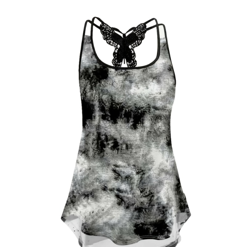 Plus Size 1XL-5XL Print Tank T - Street Fashion Plus Size บทวิจารณ์และราคา