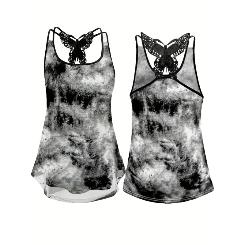 Plus Size 1XL-5XL Print Tank T - Street Fashion Plus Size บทวิจารณ์และราคา