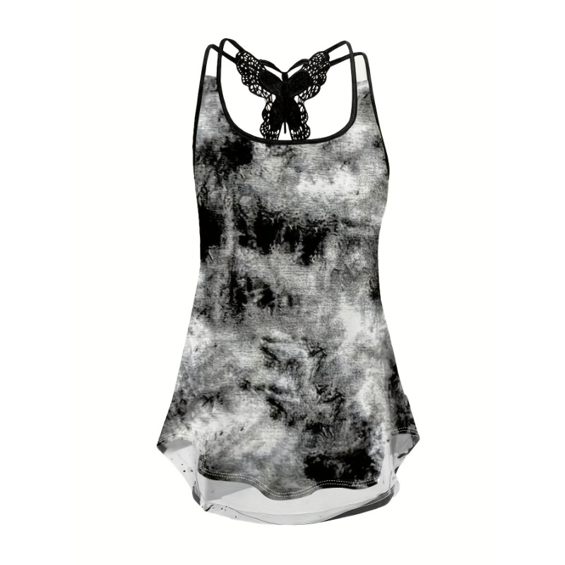 Plus Size 1XL-5XL Print Tank T - Street Fashion Plus Size บทวิจารณ์และราคา