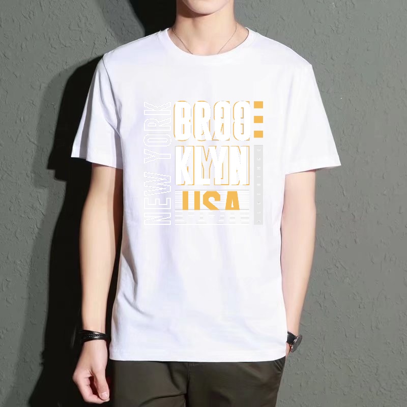 Men's Black Round-Neck Short-S - Street Fashion Of New York บทวิจารณ์และราคา