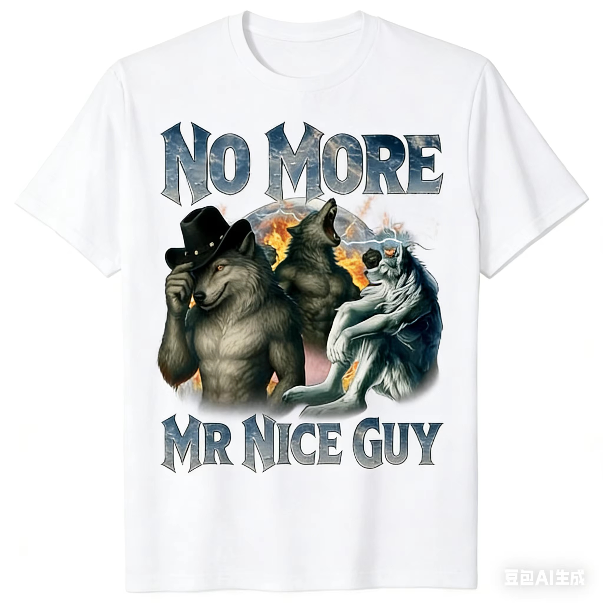 No More Mr Nice Guy Funny Alph - Street Fashion Guys บทวิจารณ์และราคา