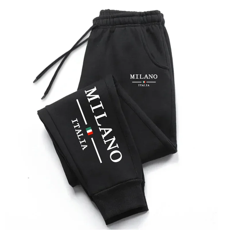 Milan Printed Mens Sweatpants  - Street Fashion Of Milan บทวิจารณ์และราคา