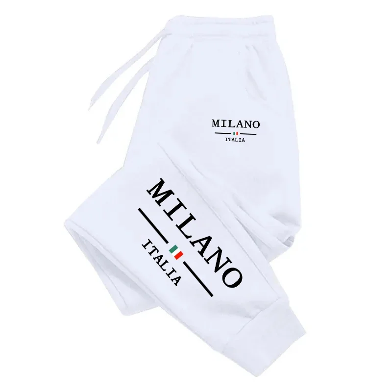 Milan Printed Mens Sweatpants  - Street Fashion Of Milan บทวิจารณ์และราคา