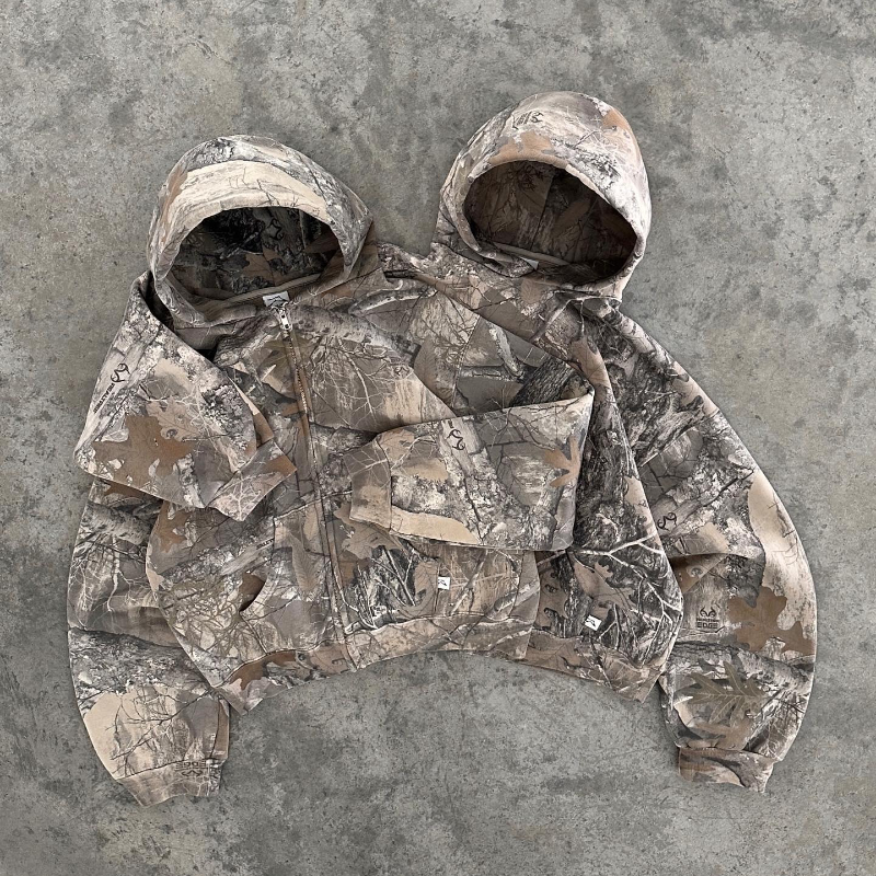2 Pcs Outerwear Co-ords Y2K Re - Camo Pattern Set บทวิจารณ์และราคา