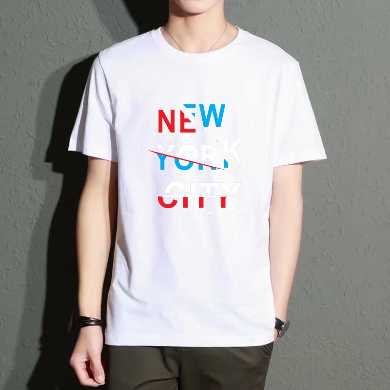 Men's Black Round-Neck Short-S - Street Fashion Of New York บทวิจารณ์และราคา