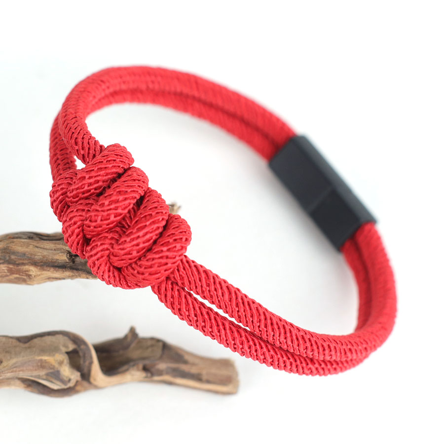 Stylish Men Rope Bracelet High - Street Fashion Of Milan บทวิจารณ์และราคา
