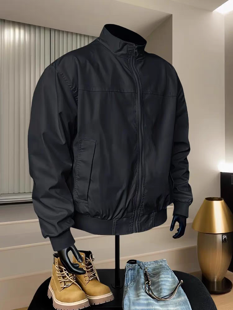 Men Solid Coach Jacket Spring  - Coach Jacket Bomber บทวิจารณ์และราคา