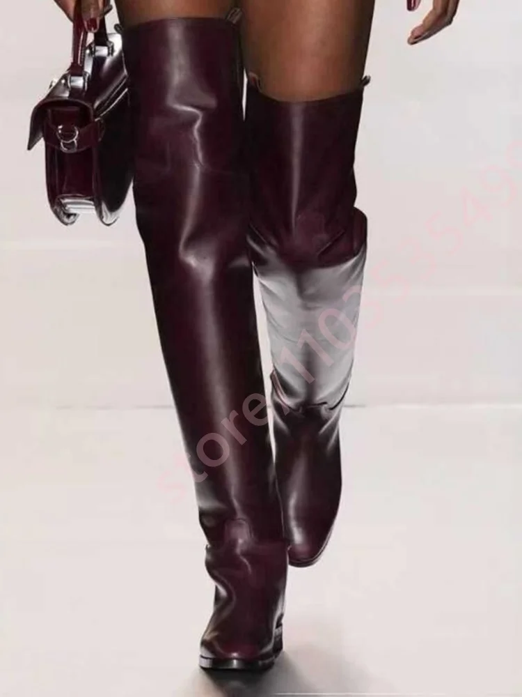2025 Ladies Round Toe Over Kne - Street Fashion Lady บทวิจารณ์และราคา