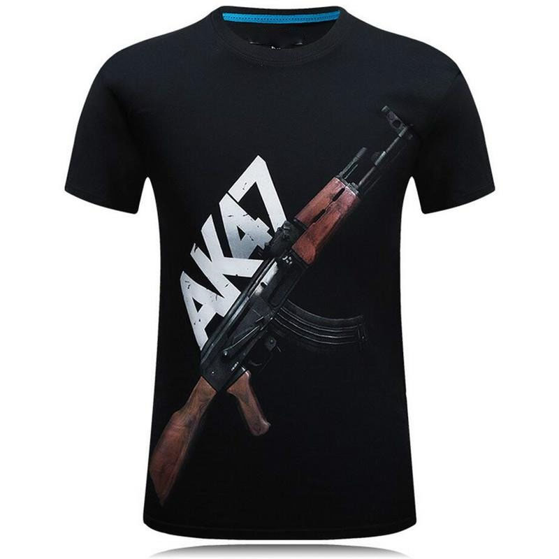 Tough Guy Style 3D Print T-shi - Street Fashion Guys บทวิจารณ์และราคา