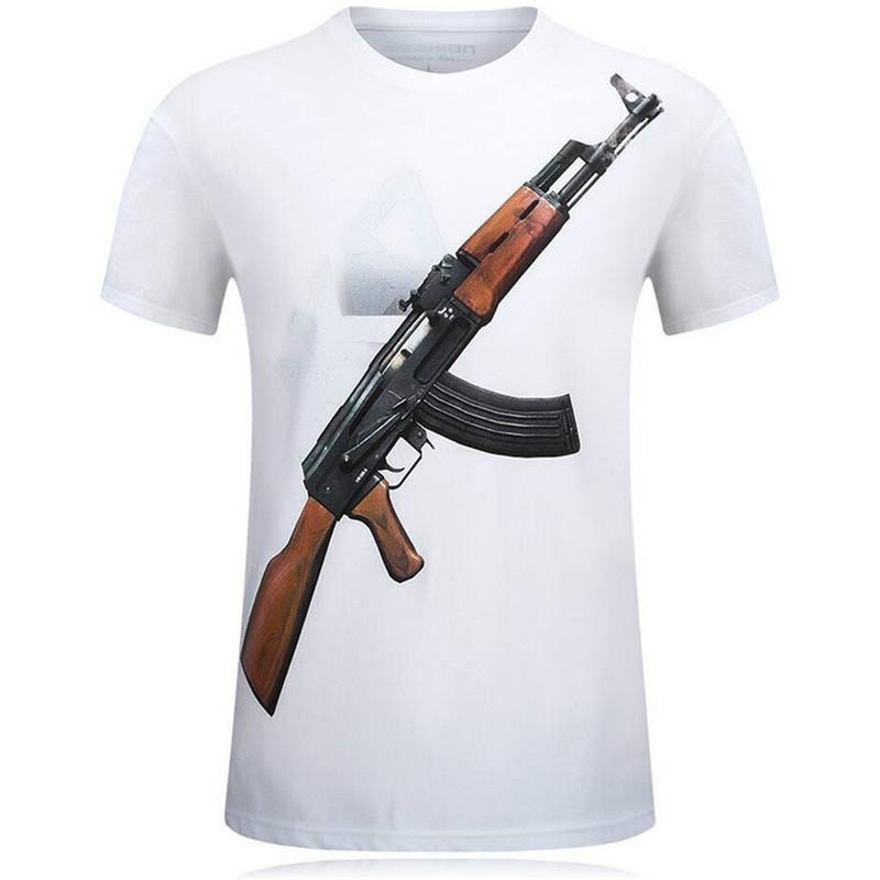 Tough Guy Style 3D Print T-shi - Street Fashion Guys บทวิจารณ์และราคา