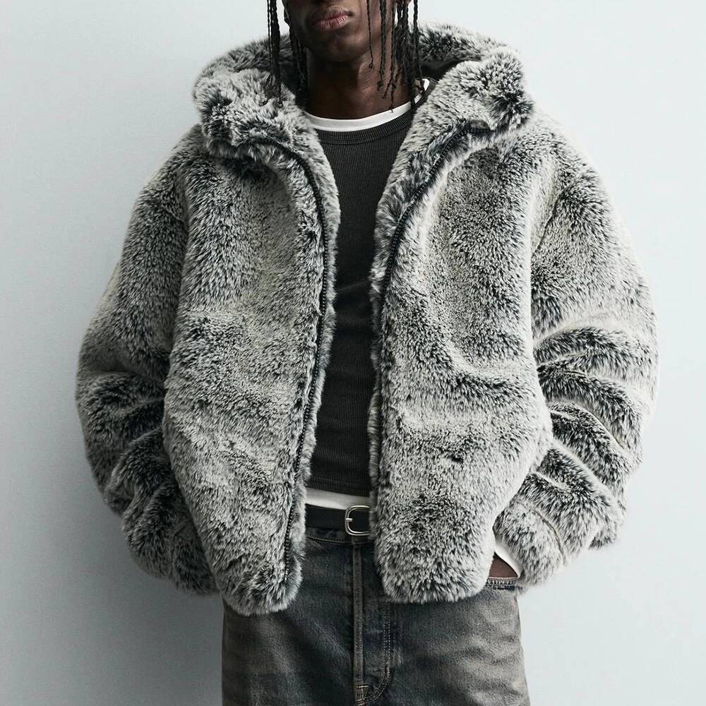 Winter New Faux Fur Long-Sleev - Street Fashion Taiwan บทวิจารณ์และราคา