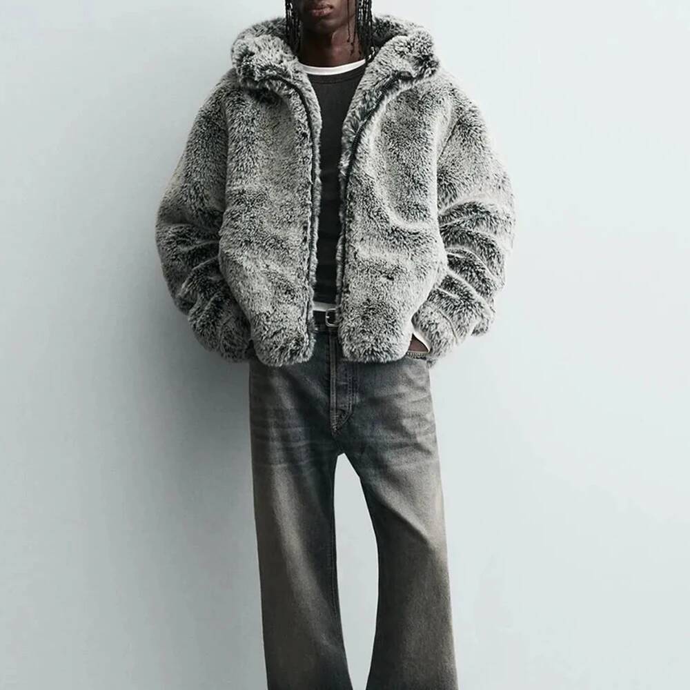 Winter New Faux Fur Long-Sleev - Street Fashion Taiwan บทวิจารณ์และราคา