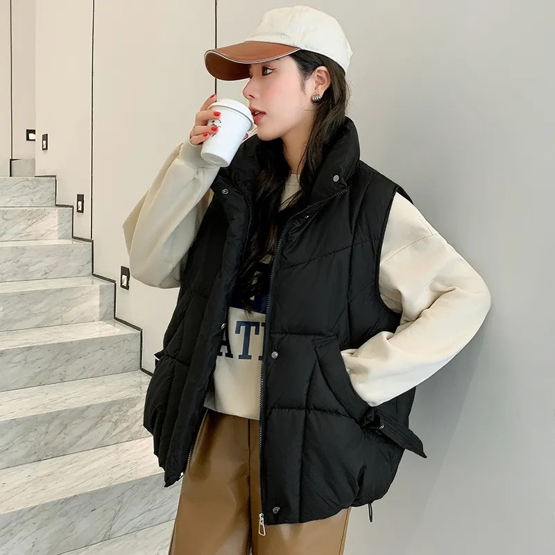2024 New Korean Women Winter P - Puffer Vest Padded บทวิจารณ์และราคา
