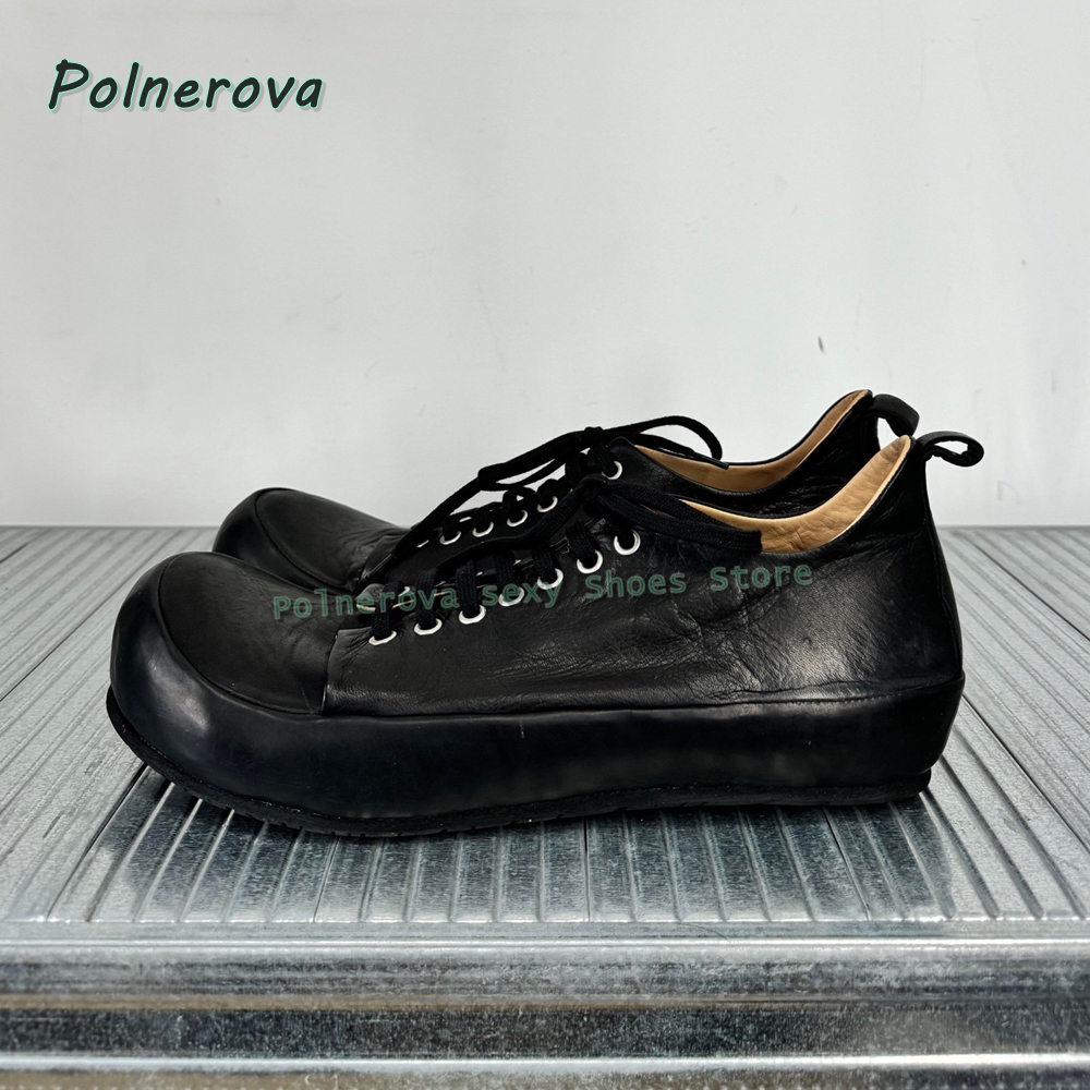 Cocked Round Toe Lace Up Loafe - Street Fashion Shoes บทวิจารณ์และราคา