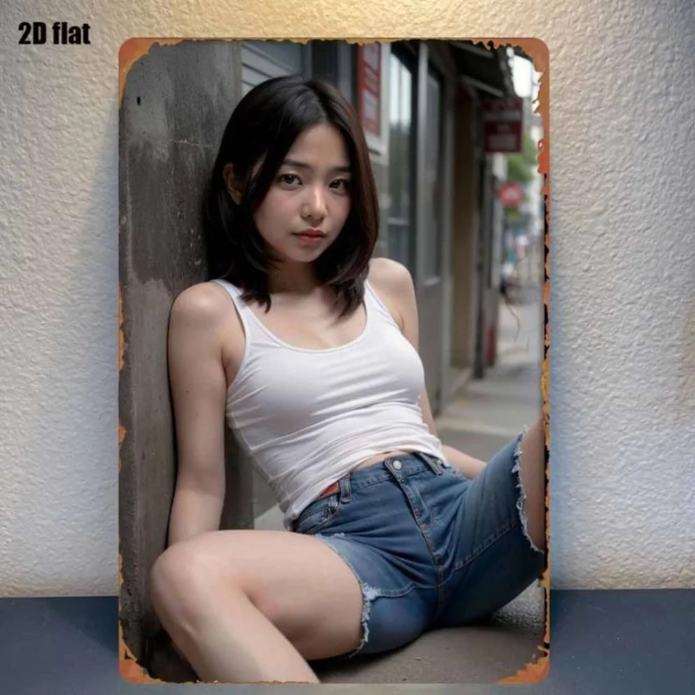 New Trendy HD Metal Wall Art - - Street Fashion Asian บทวิจารณ์และราคา