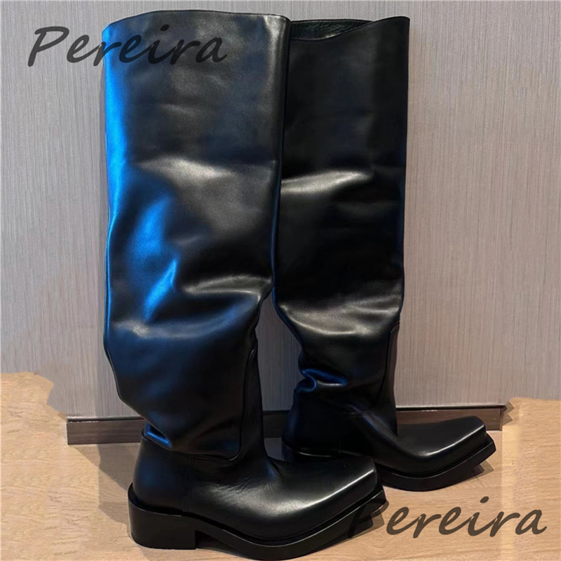 Thick Soled Over The Knee Boot - Street Fashion Rome บทวิจารณ์และราคา