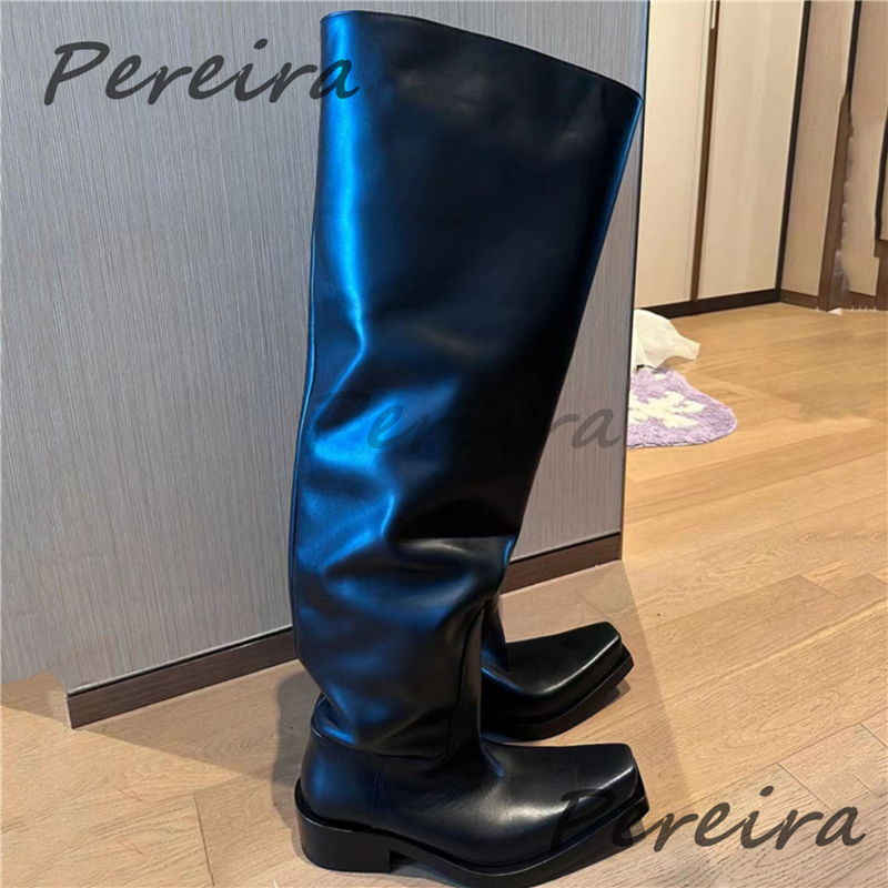 Thick Soled Over The Knee Boot - Street Fashion Rome บทวิจารณ์และราคา