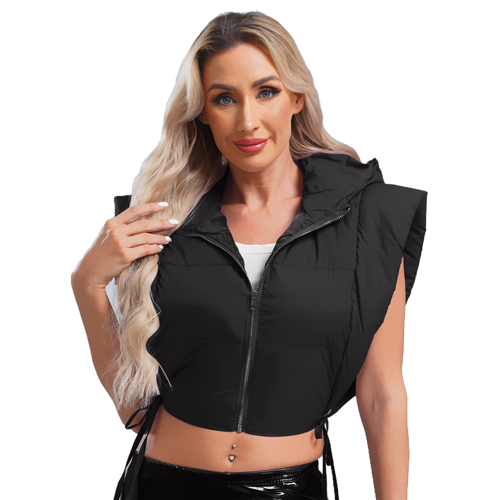 Womens Winter Coat Stylish War - Puffer Vest Padded บทวิจารณ์และราคา