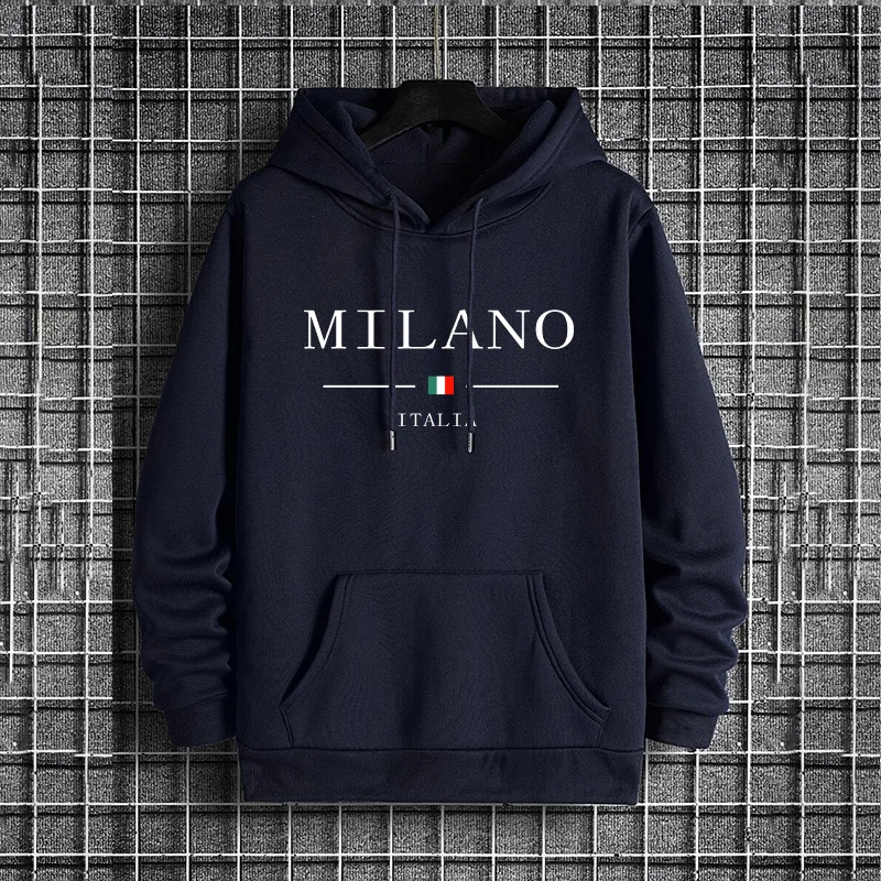 Italy Milan Fashion Men's Hood - Street Fashion Of Milan บทวิจารณ์และราคา