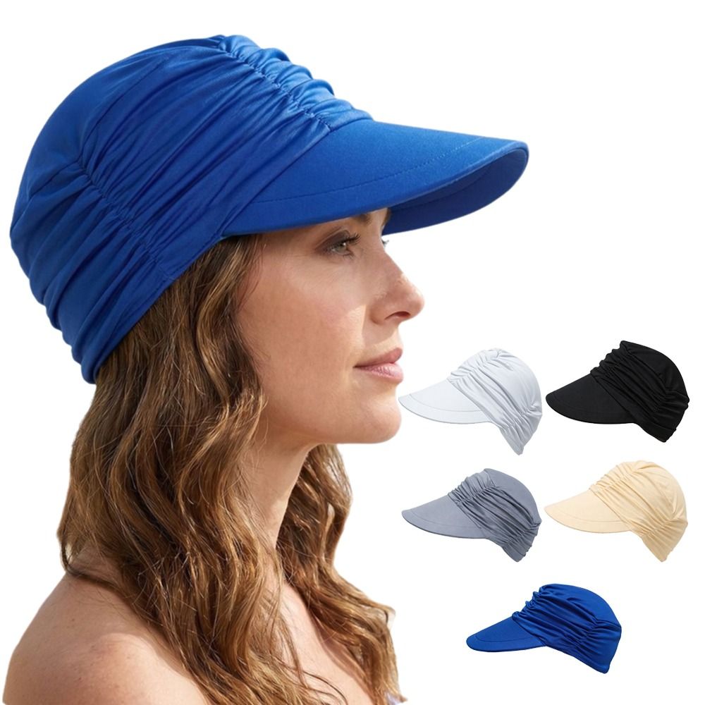 Wide Brim Women Sun Hat Elasti - Baseball Cap Fitted บทวิจารณ์และราคา