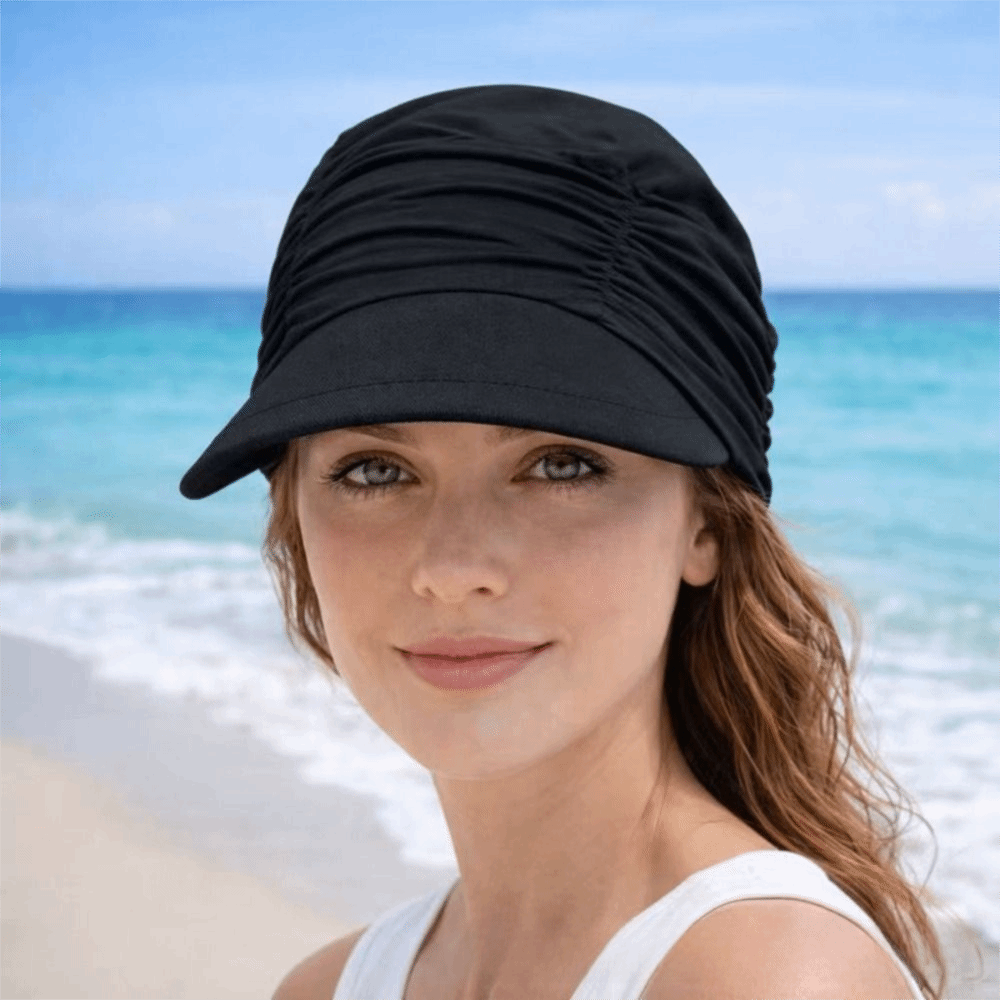 Wide Brim Women Sun Hat Elasti - Baseball Cap Fitted บทวิจารณ์และราคา